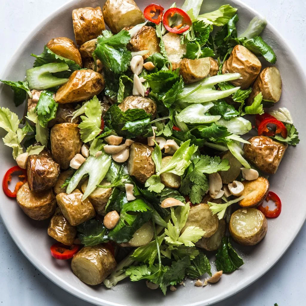 Image may contain Dish Food Meal Plant Platter Salad and Seasoning