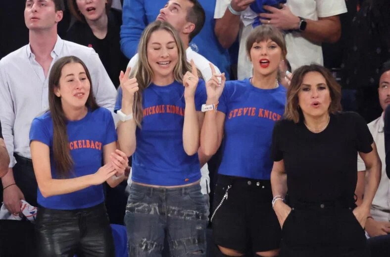 Taylor Swift and two of her pals at Madison Square Garden