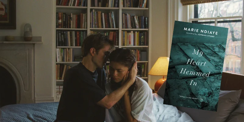 Zendaya and Robert Pattinson in The Drama, with book