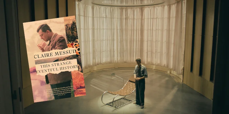 Adrien Brody in The Brutalist, This Strange Eventful History