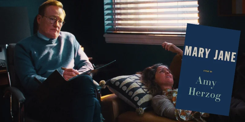 Conan O'Brien and Rose Byrne in If I Had Legs I'd Kick You, with book