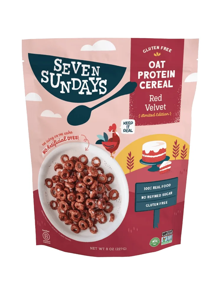 Seven Sundays Red Velvet Oat Protein Cereal