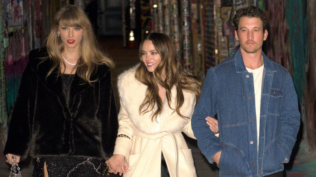 Image of Miles Teller and Keleigh Teller appeared together in Taylor Swift’s 2021 'I Bet You Think About Me' (Taylor's Version) music video.