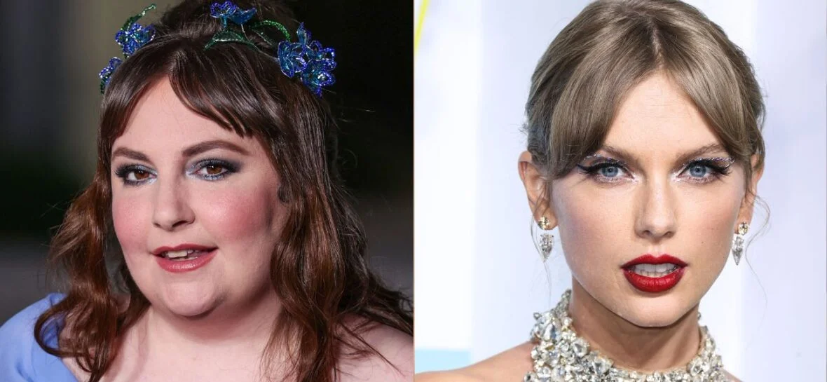 Lena Dunham (left) Taylor Swift (right)