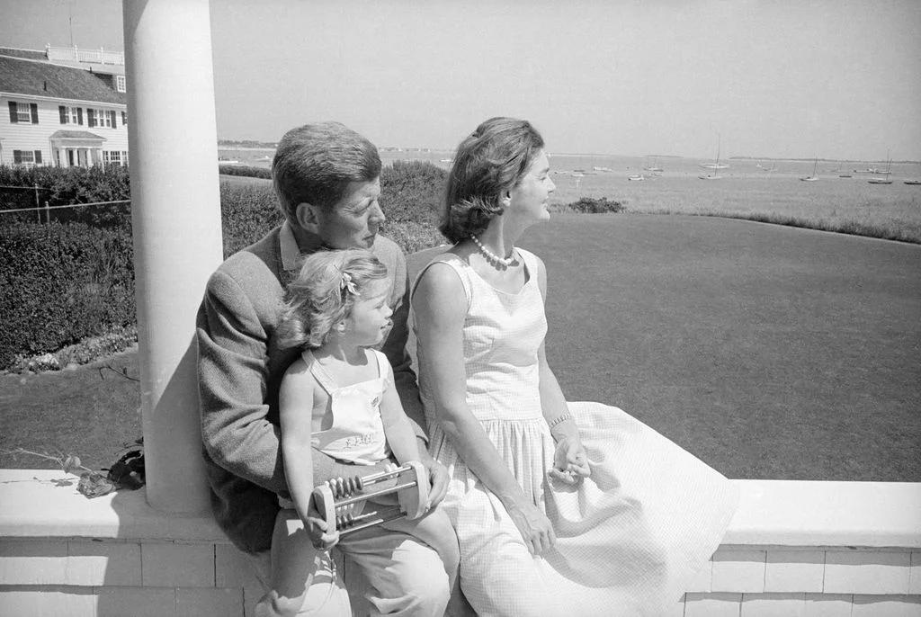 Image may contain John F. Kennedy Jacqueline Kennedy Onassis Dorothy DeBorba Face Head Person and Photography