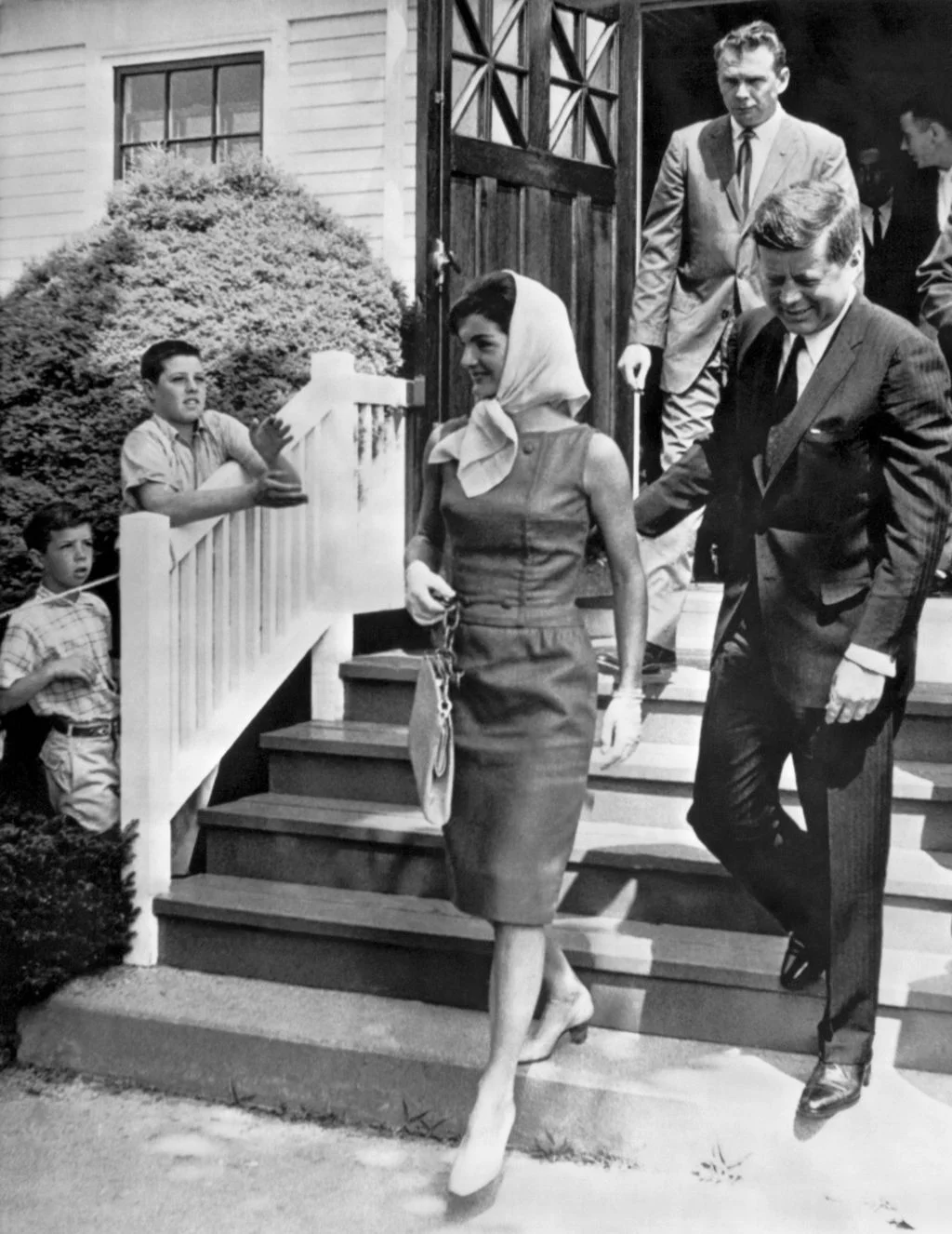 Image may contain John F. Kennedy Jacqueline Kennedy Onassis Richard Bong Mickey Daniels Person and Clothing