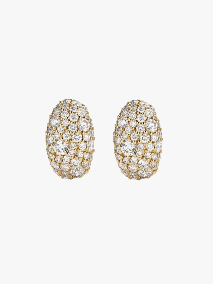 Image may contain: Accessories, Earring, Jewelry, Diamond, and Gemstone