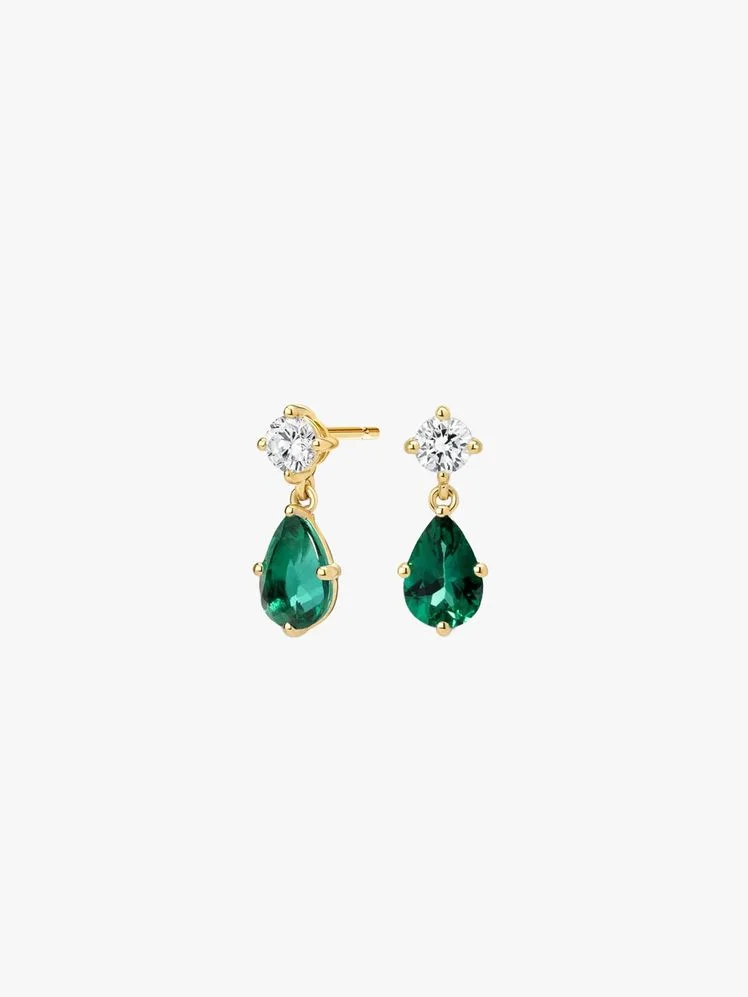 Image may contain: Accessories, Earring, Jewelry, Gemstone, and Emerald