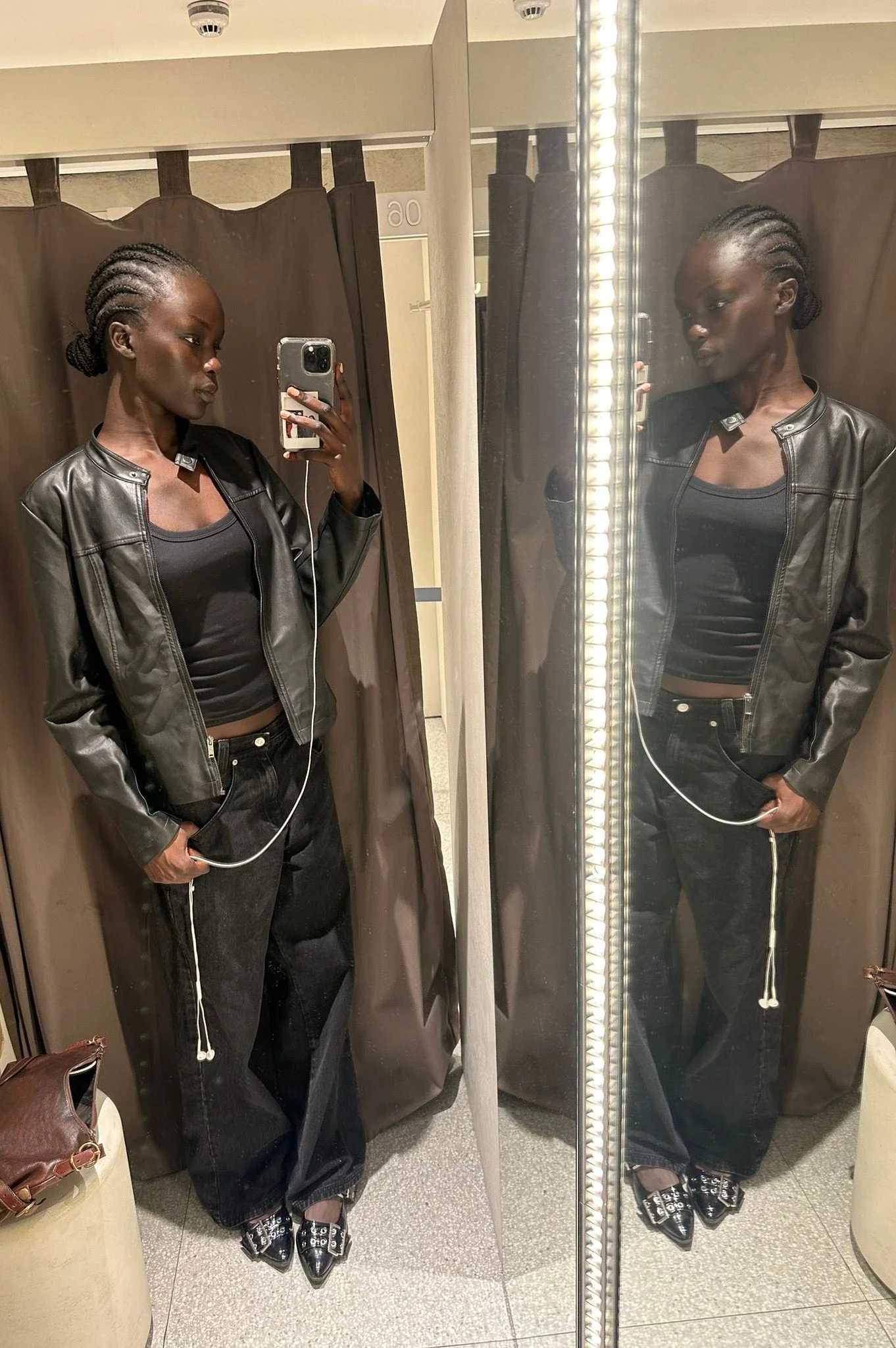 Image may contain Clothing Coat Jacket Person Adult Indoors Dressing Room and Room