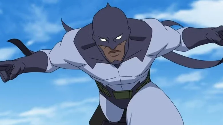 Darkwing wearing his costume in Invincible