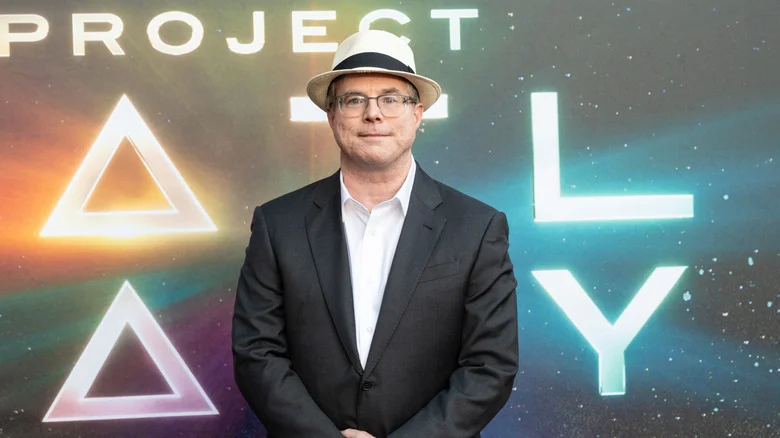Andy Weir on Project Hail Mary red carpet