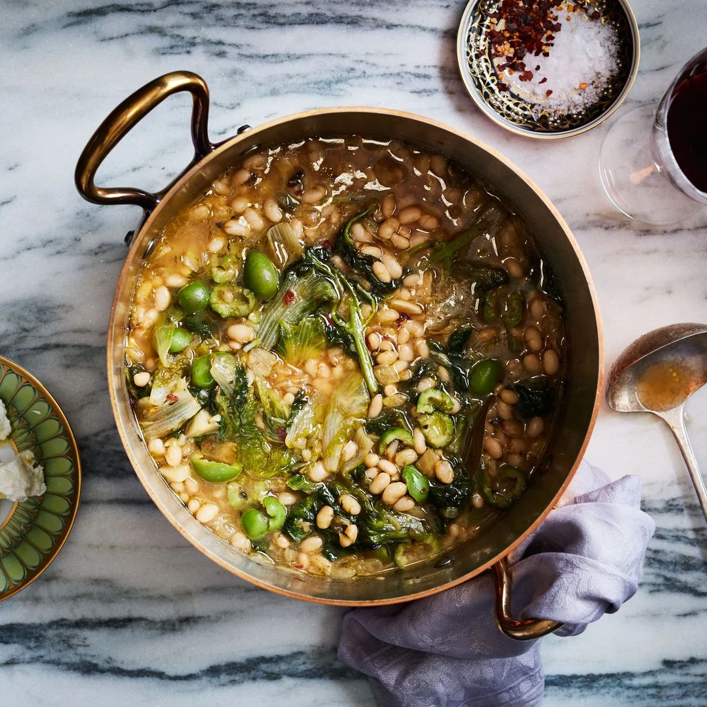 Image may contain Plant Food Produce Cutlery Spoon Bowl Vegetable Dish Meal Bean and Lentil