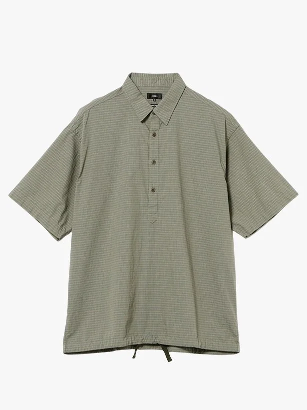 Image may contain Home Decor Linen Clothing Shirt Sleeve Long Sleeve Blouse TShirt and Khaki