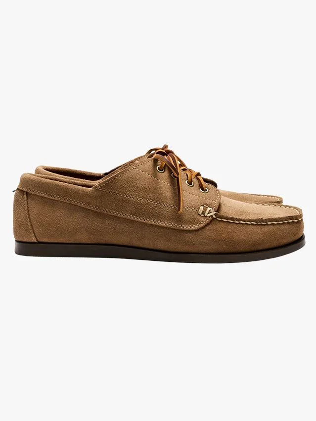 Image may contain Clothing Footwear Shoe Suede and Sneaker