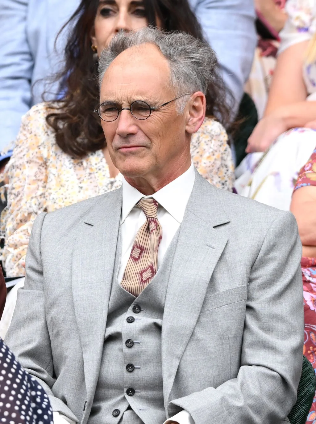 Image may contain Mark Rylance Accessories Formal Wear Tie Clothing Suit Blazer Coat Jacket Face Head and Person