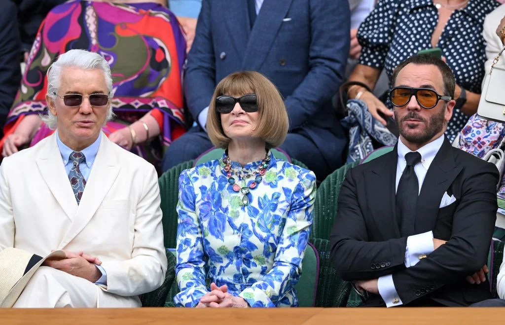 Image may contain Anna Wintour Person Adult Accessories Sunglasses Jewelry Necklace Glasses Bracelet and Bag