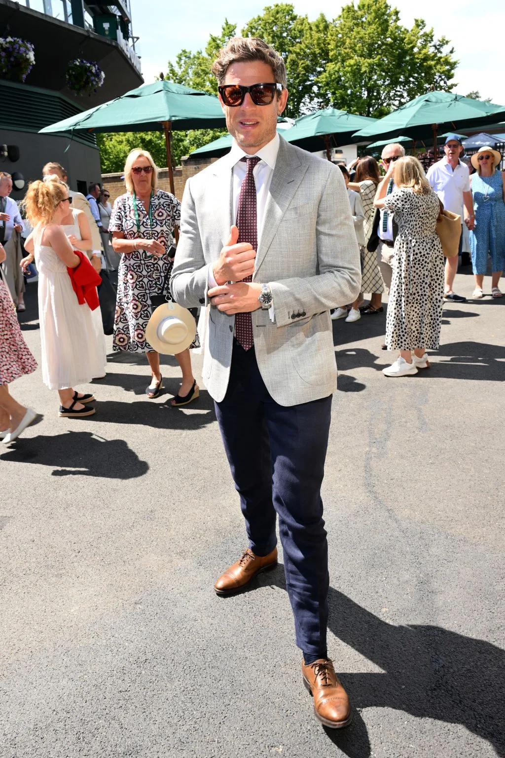 Image may contain James Norton Joseph Williams Clothing Formal Wear Suit People Person Adult Accessories and Tie
