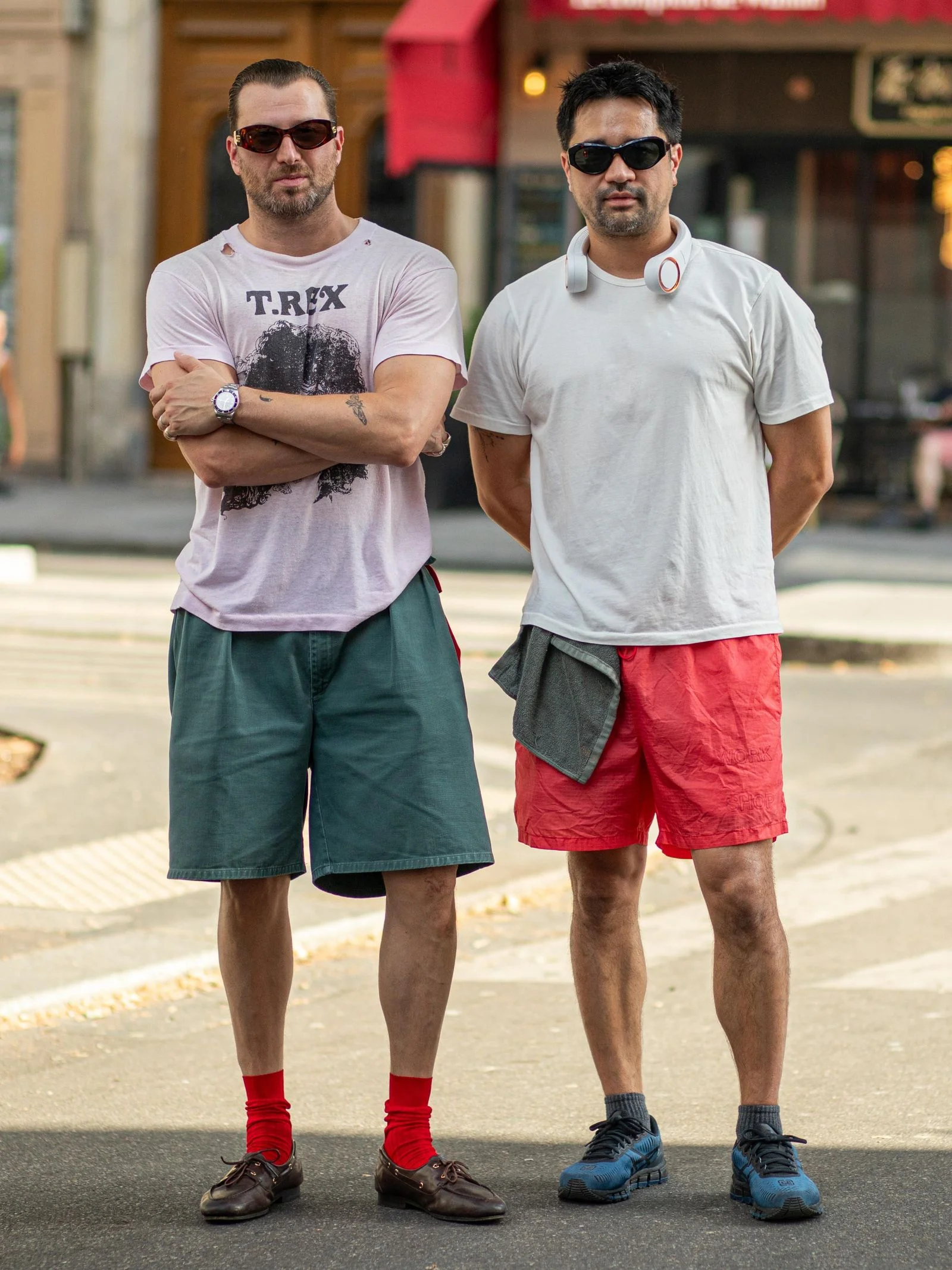 Image may contain Brent Morin Clothing Shorts Adult Person and Wristwatch