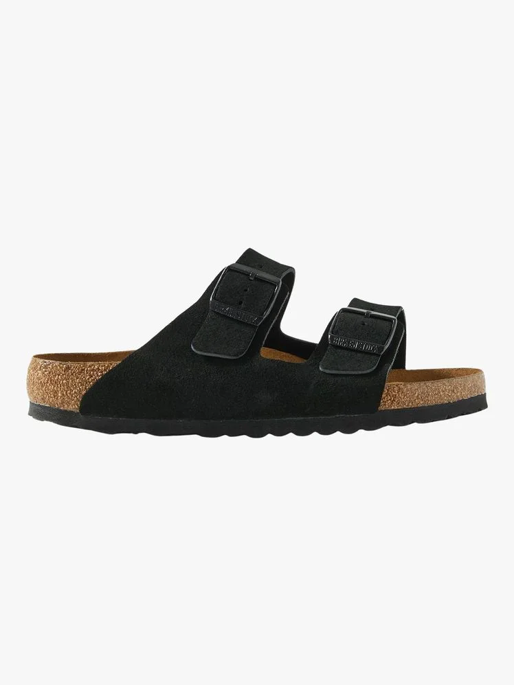 Image may contain Clothing Footwear Sandal Suede Accessories and Strap