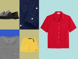 Image may contain Clothing Shorts Shirt and Coat