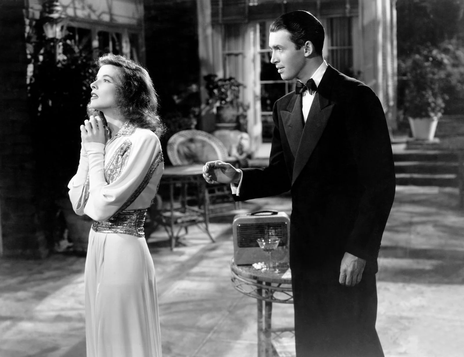 James Stewart and Katherine Hepburn in 'The Philadelphia Story' one of the best Rotten Tomatoes movies