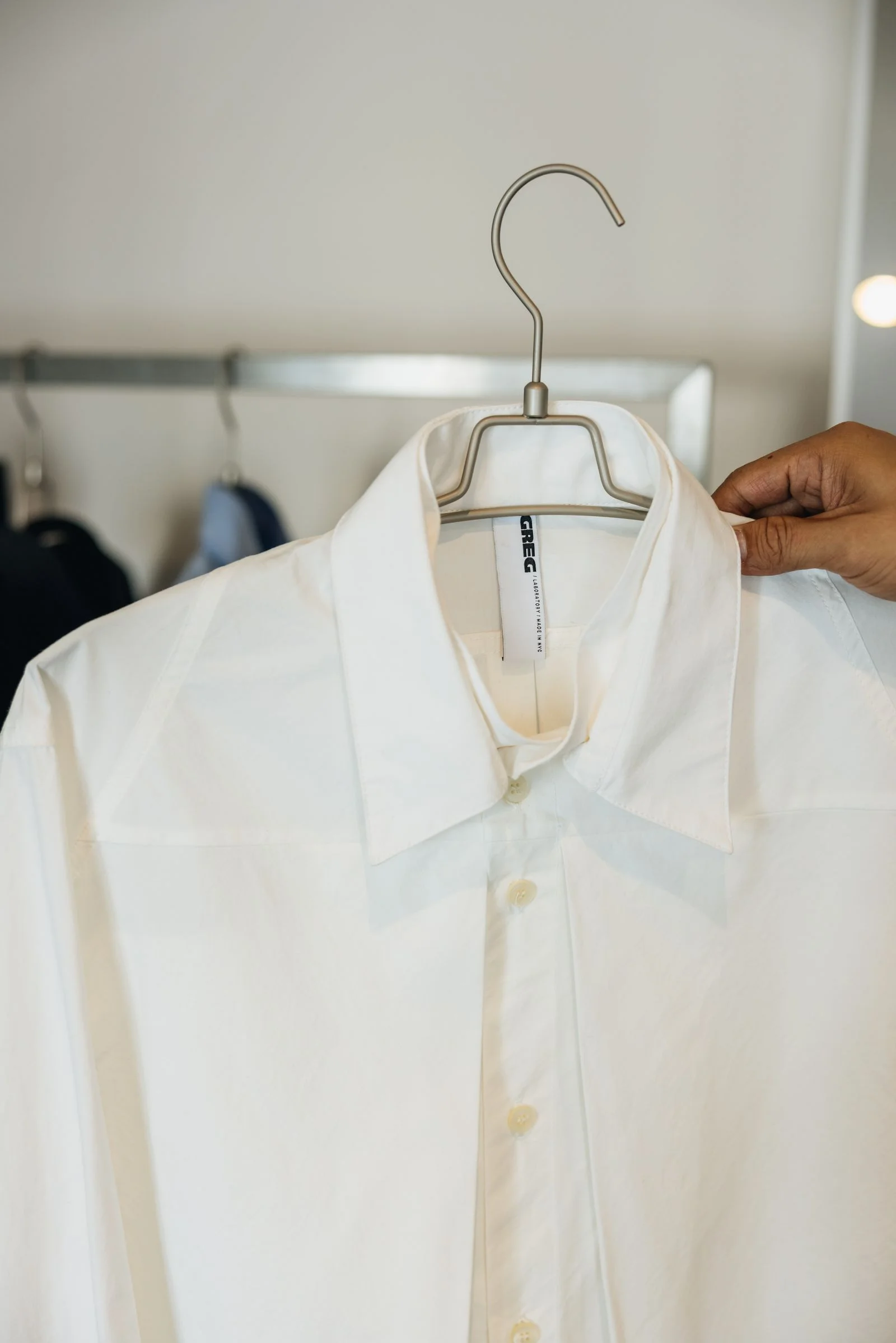 A white buttonup shirt