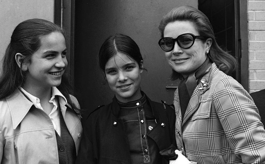 Image may contain Grace Kelly Caroline Princess of Hanover Face Head Person Photography Portrait Clothing and Coat