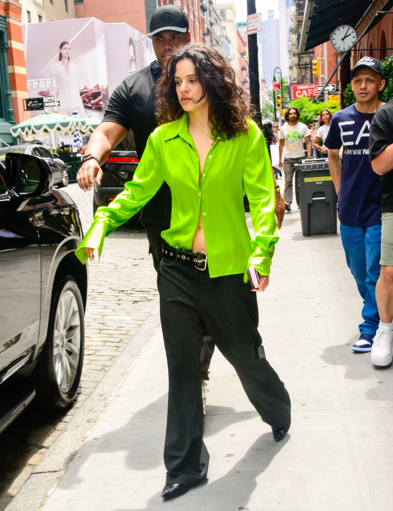 Image may contain Rosalía Kate Beaton City Road Street Urban Clothing Pants Face Head Person and Photography