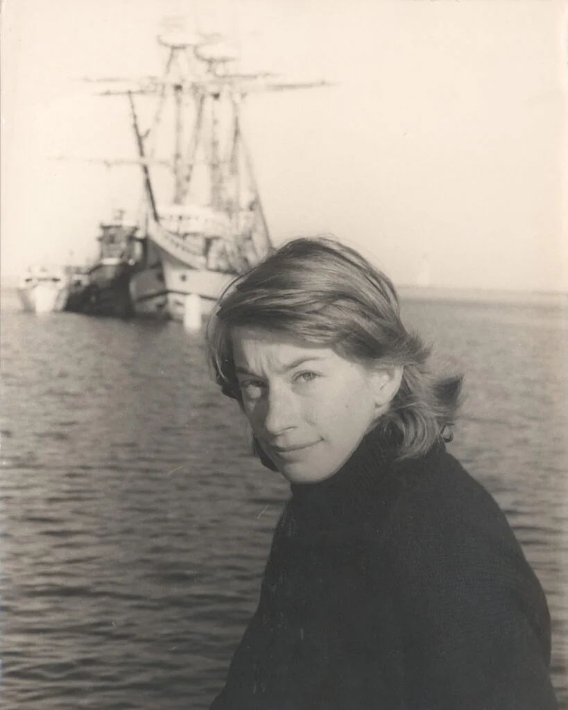 Mary Oliver on a boat