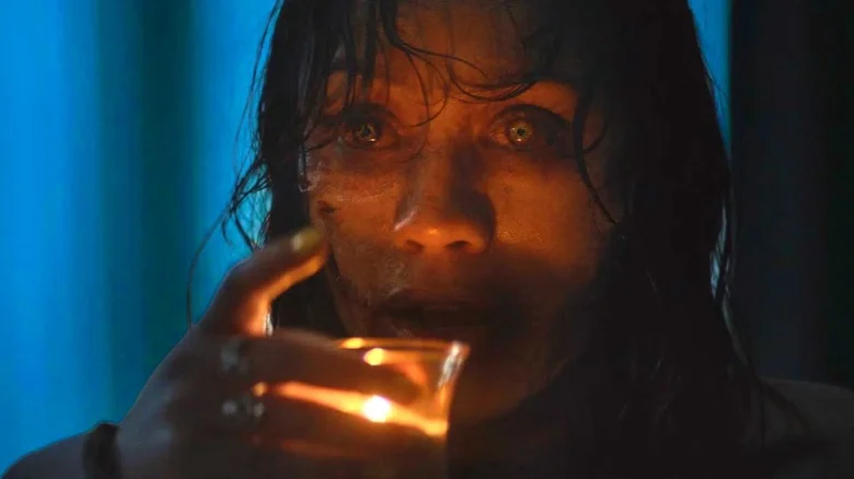 Thya prepares to have a wax cocktail in Evil Dead Burn