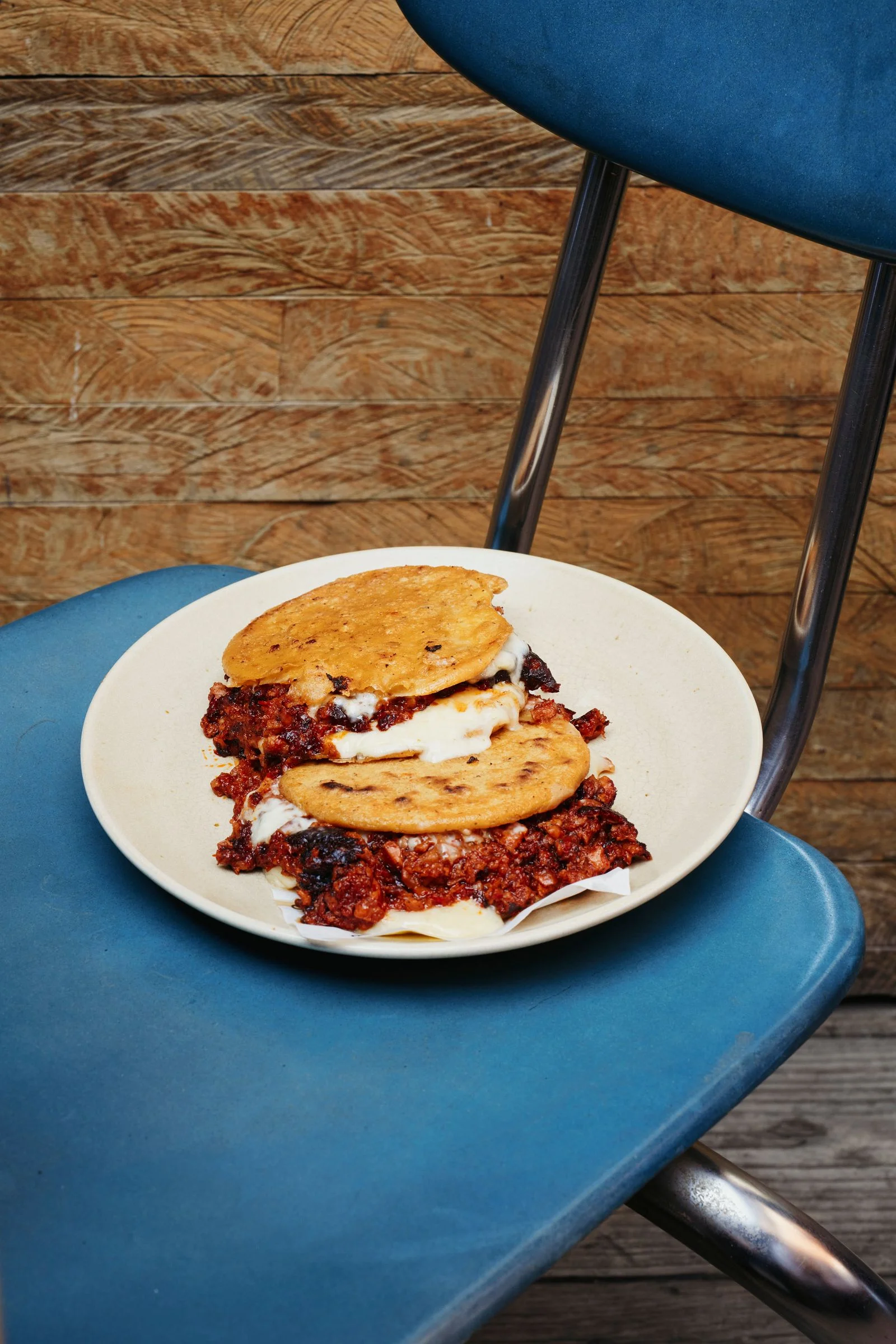 Image may contain Food Food Presentation Gordita Chair Wood