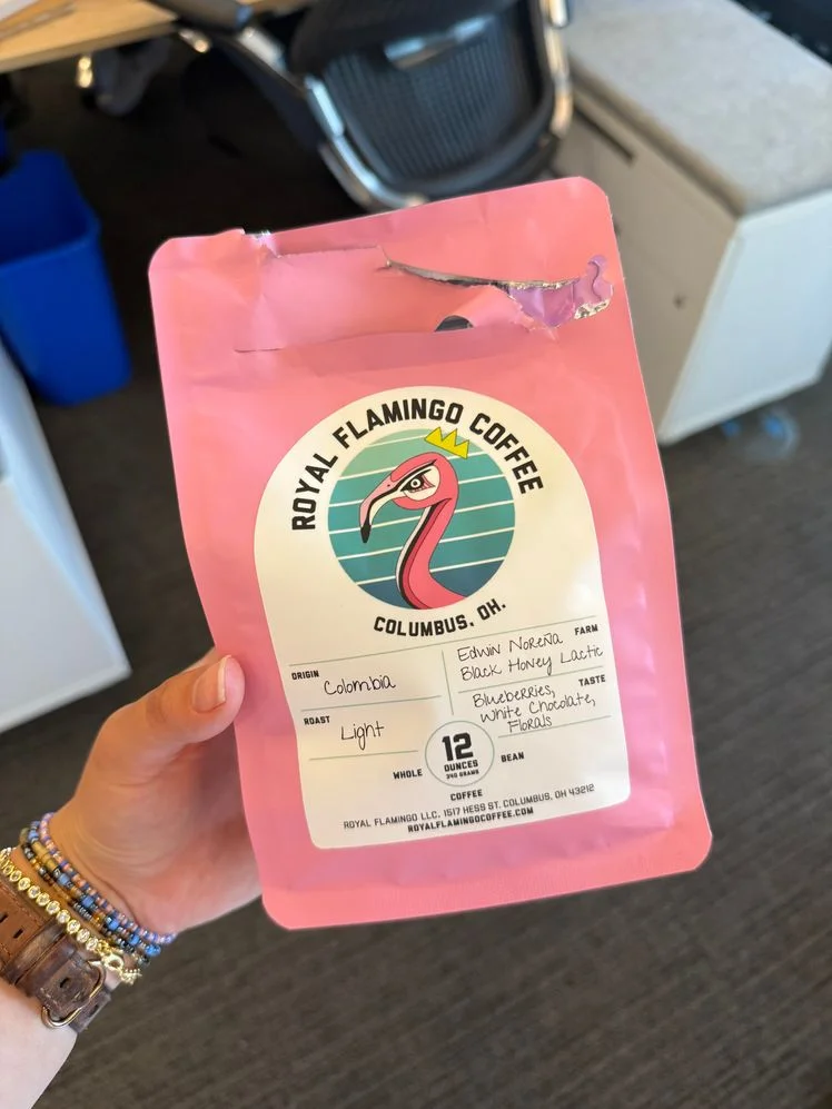 royal flamingo coffee from podium coffee club