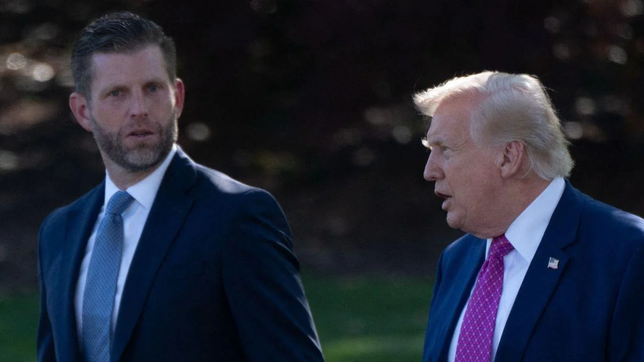 image of Eric Trump praised Natalie Harp as a cancer survivor and one of the hardest-working people in the White House.
