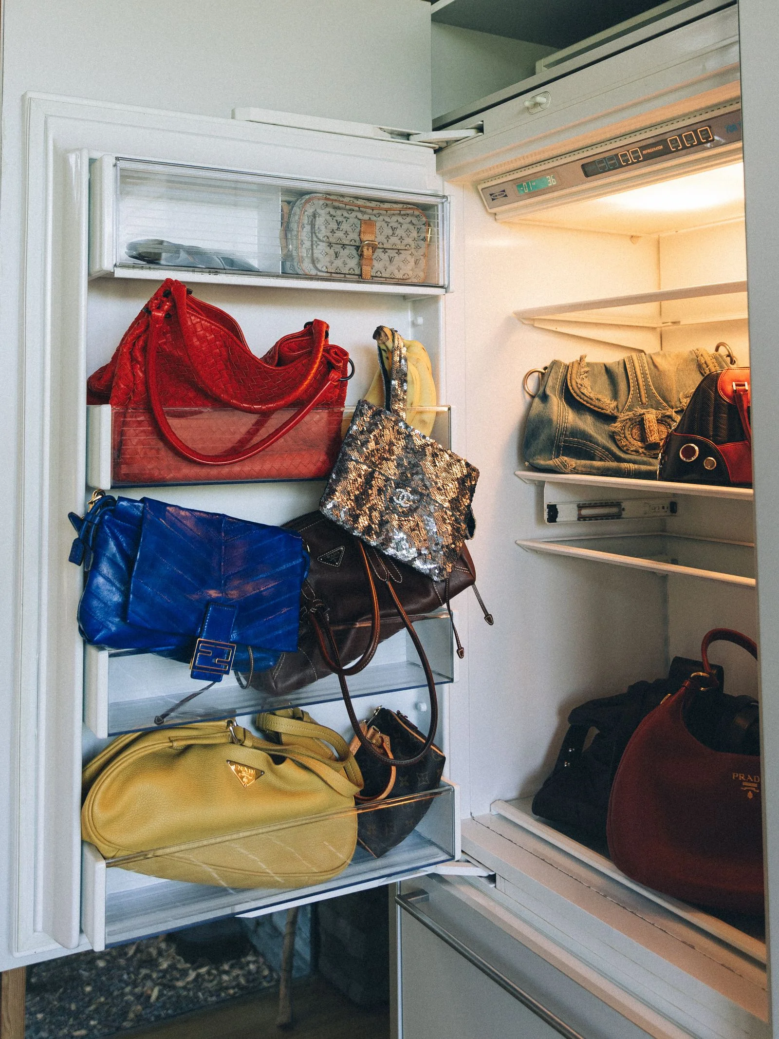 Image may contain Accessories Bag Handbag Purse Furniture and Indoors