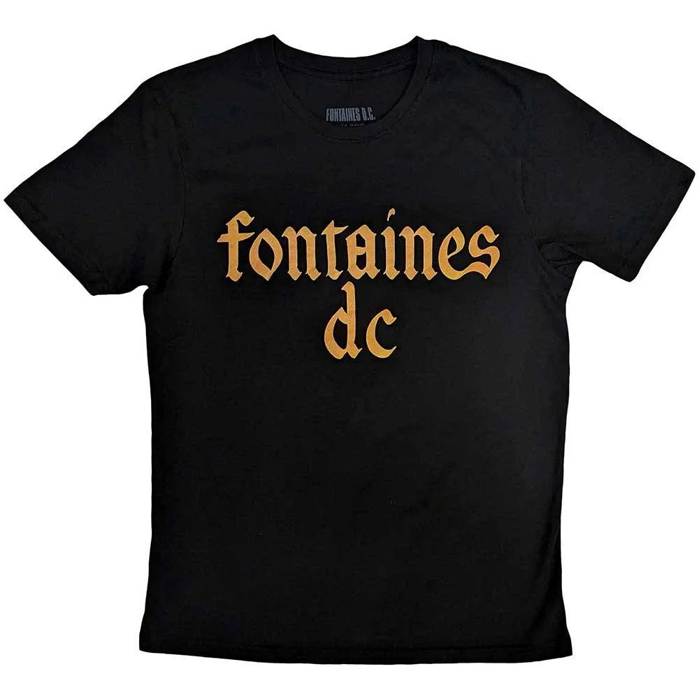 <strong>Fontaines D.C. - Fontaines D.C. Unisex T-Shirt: Gothic Logo</strong>