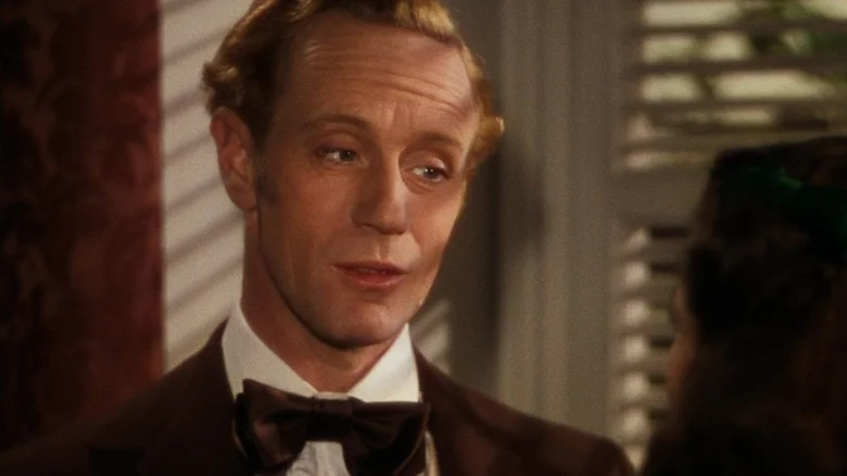 Ashley looking fraternally at Scarlett O'Hara in Gone with the Wind