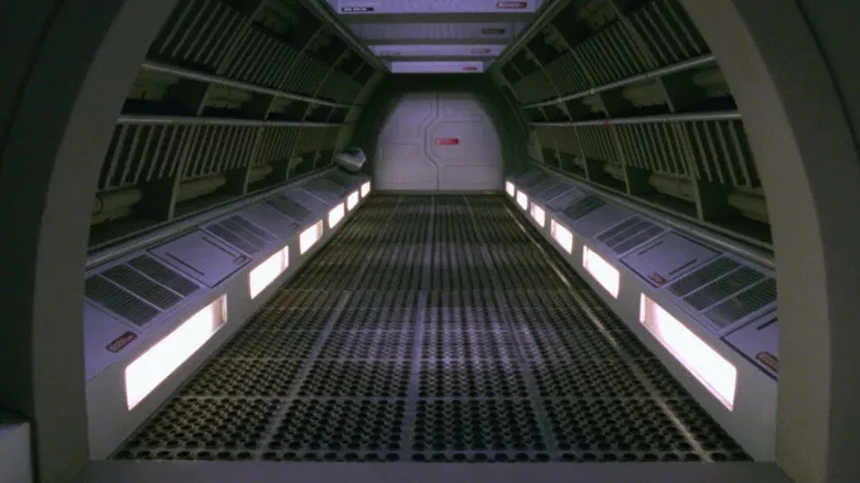 A Jefferies tube in Star Trek: The Next Generation