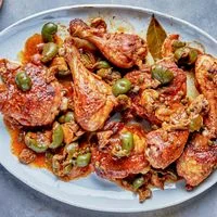 Chicken puttanesca with olives recipe
