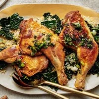 This image may contain Food, Roast, Meal, and Pork