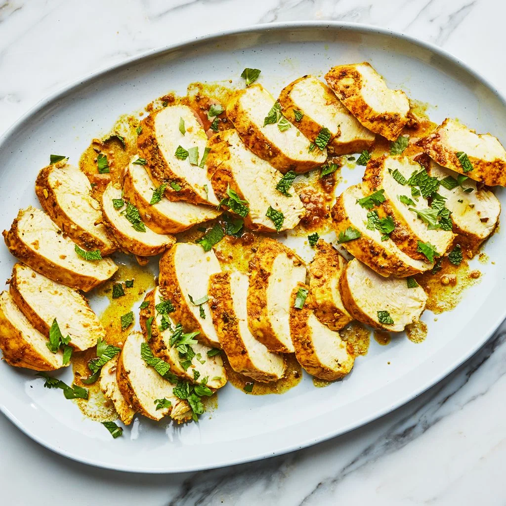 Garlic Ginger Chicken platter