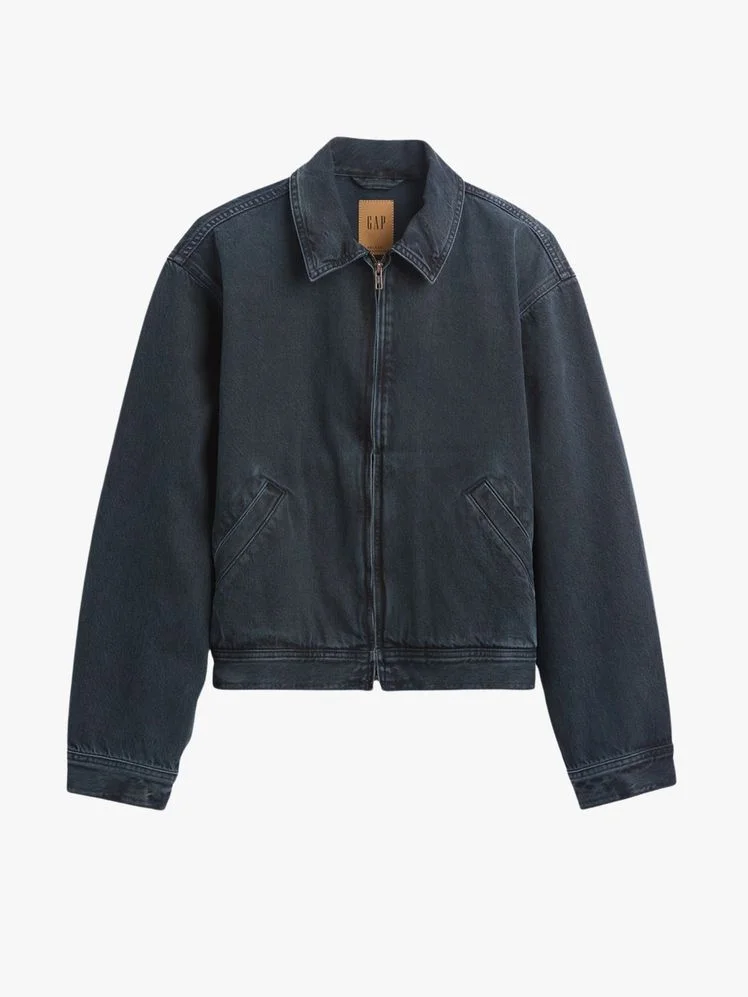 Image may contain Clothing Coat Jacket Pants Fleece Long Sleeve Sleeve and Jeans