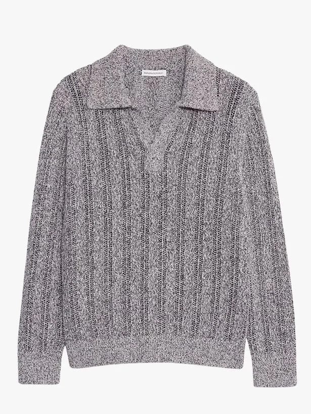 Image may contain Clothing Knitwear Sweater Blouse and Sweatshirt