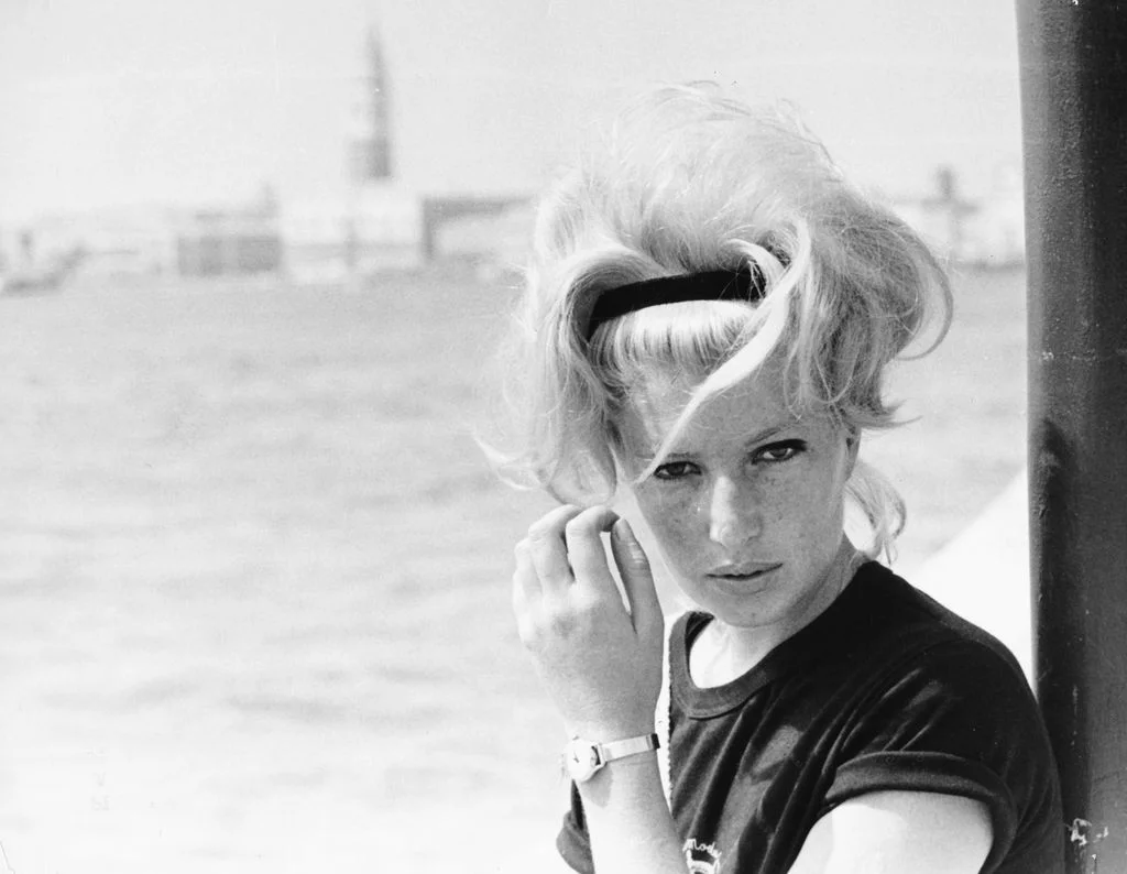 Image may contain Monica Vitti Face Head Person Photography Portrait Accessories Sunglasses Adult Blonde and Hair