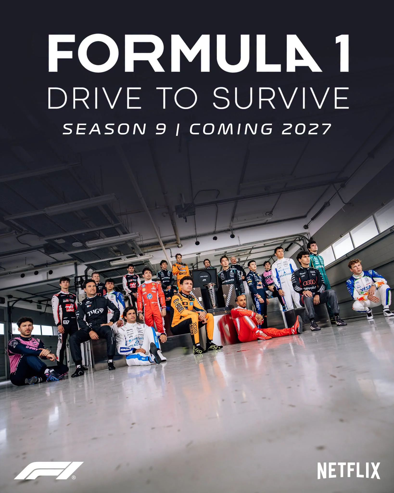 f1 drive to survive s9 poster