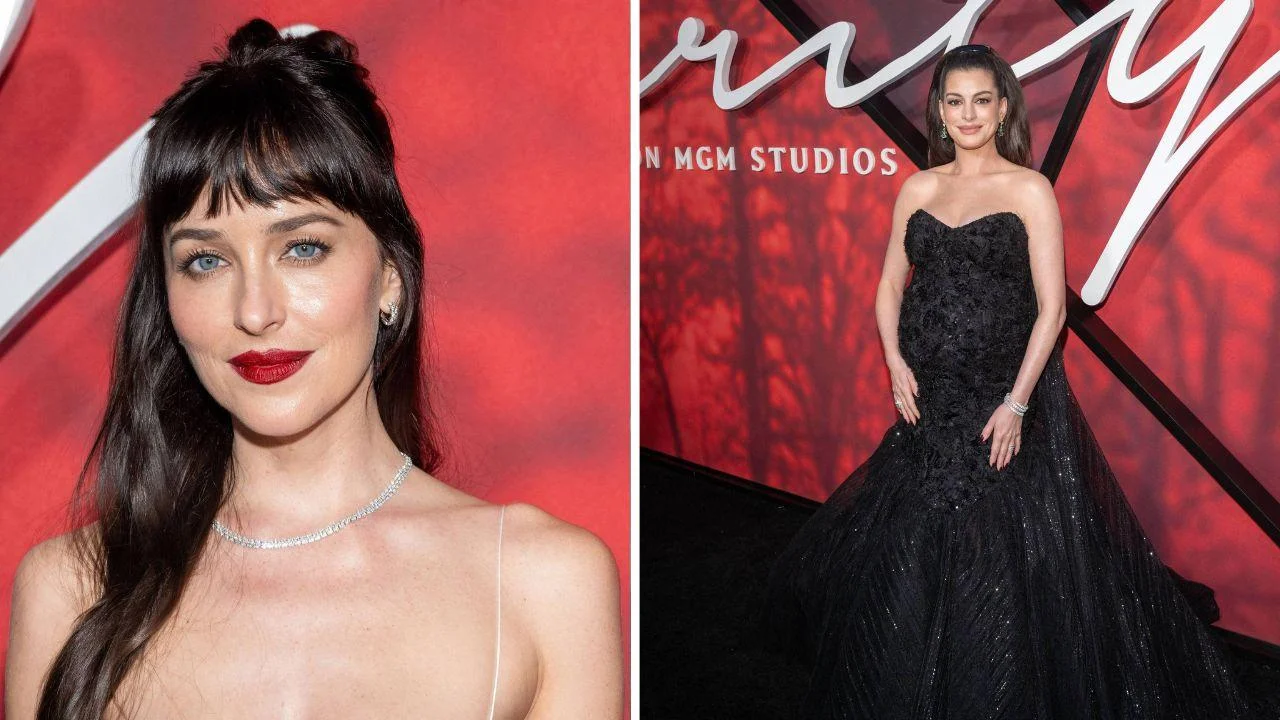 Dakota Johnson Was 'Secretly Annoyed' by Anne Hathaway's Red Carpet Takeover at 'Verity' Premiere, Body Language Expert Claims