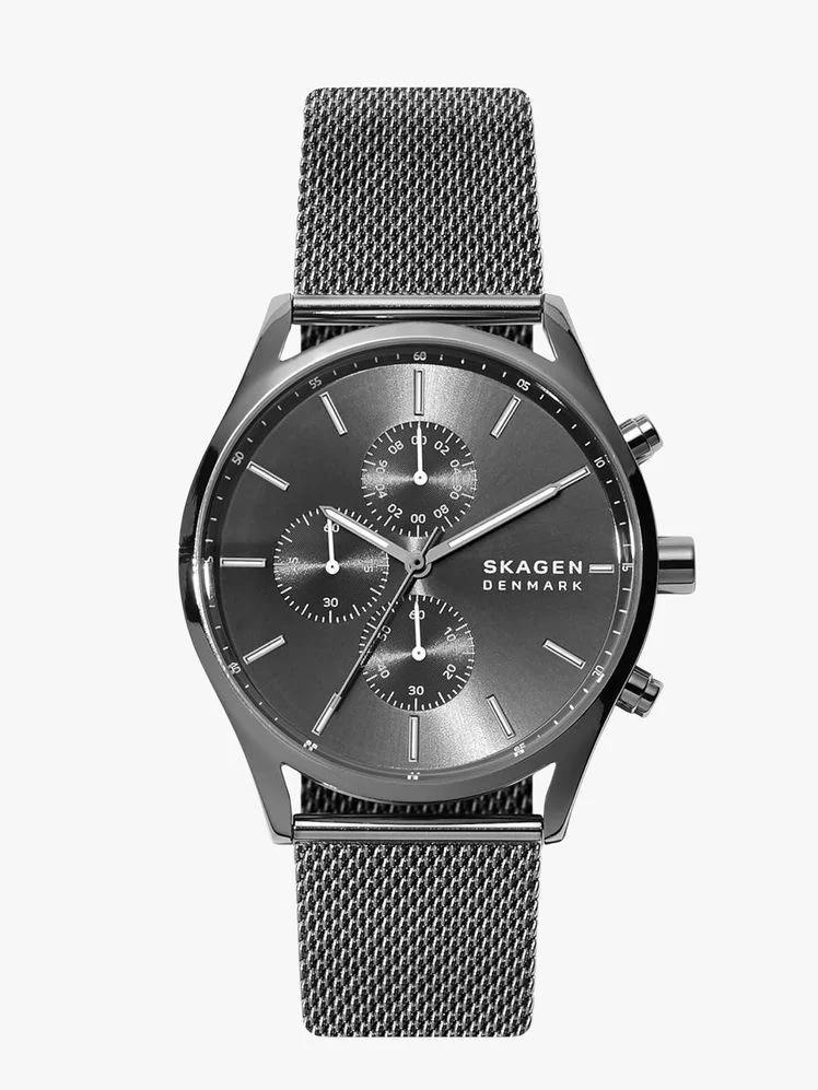Image may contain: Wristwatch, Arm, Body Part, and Person