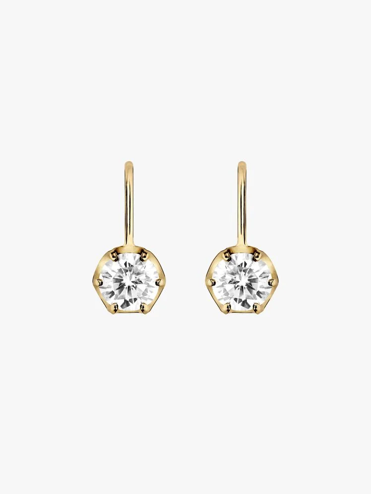 Image may contain: Accessories, Earring, Jewelry, Diamond, and Gemstone