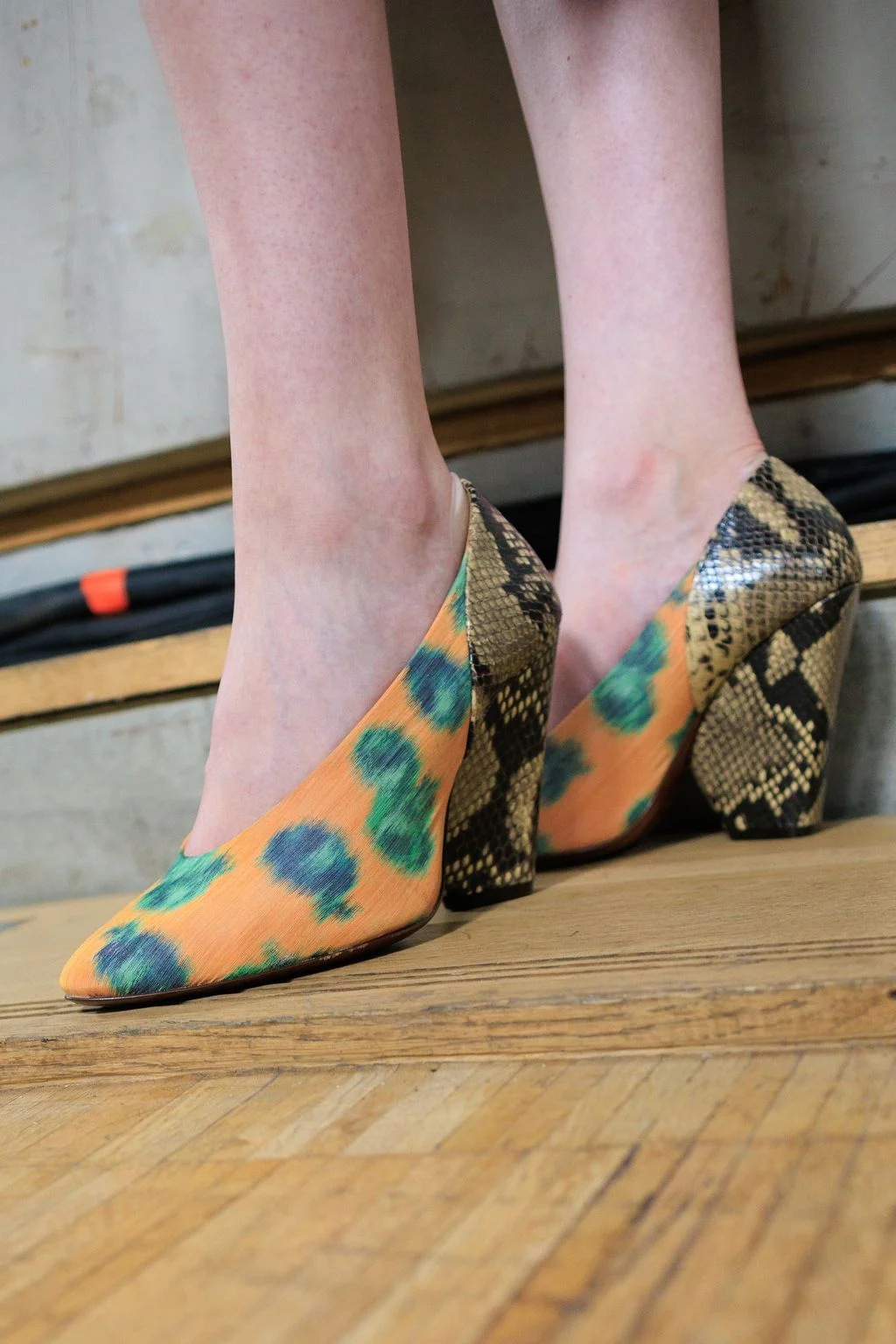 Image may contain Clothing Footwear Shoe Hosiery Sock and Person