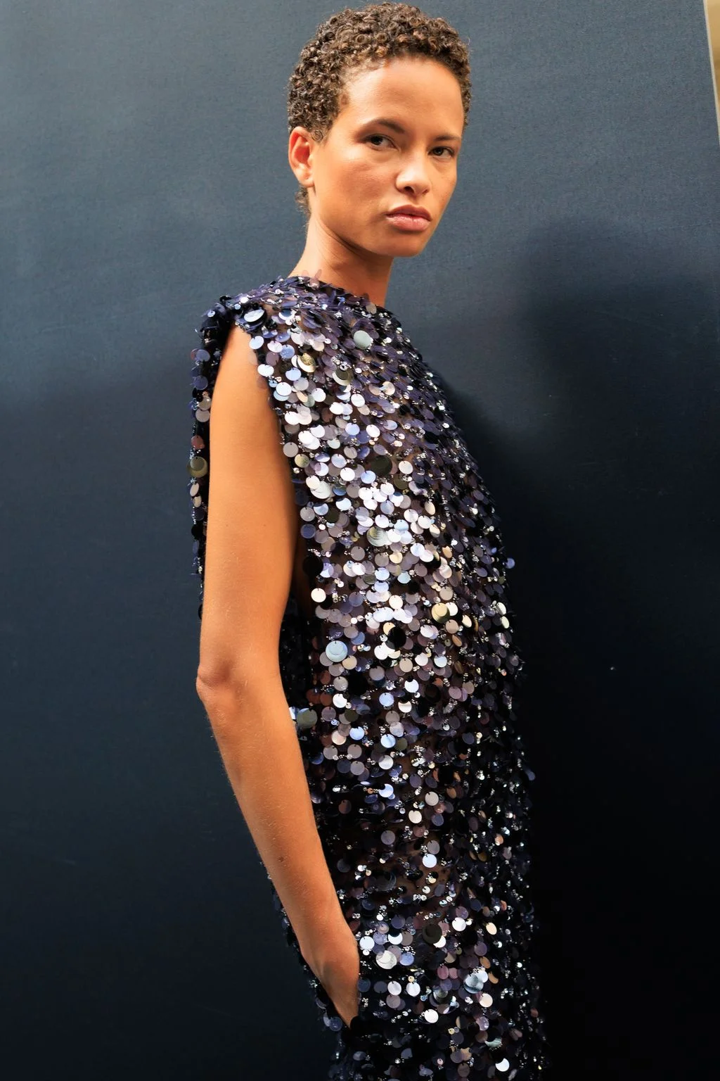 Image may contain Sade Adu Clothing Dress Evening Dress Formal Wear Face Head Person Photography and Portrait