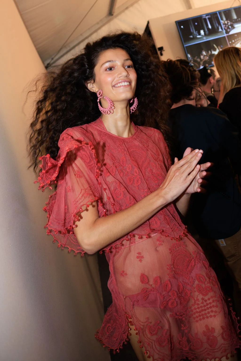 Image may contain Carlotta Antonelli Adult Person Clothing Dress Hair Face and Head